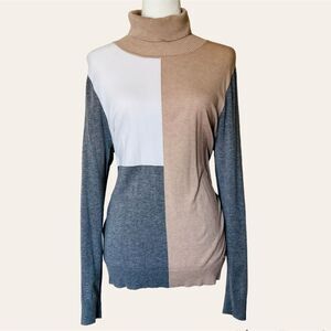 CALVIN KLEIN Turtleneck Sweater Women's Size XL Top